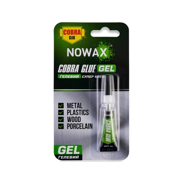 Суперклей гель NOWAX 100%СА, 3 г