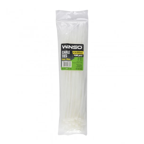 Пластикові хомути Winso 4,8×300 мм (100 шт.)